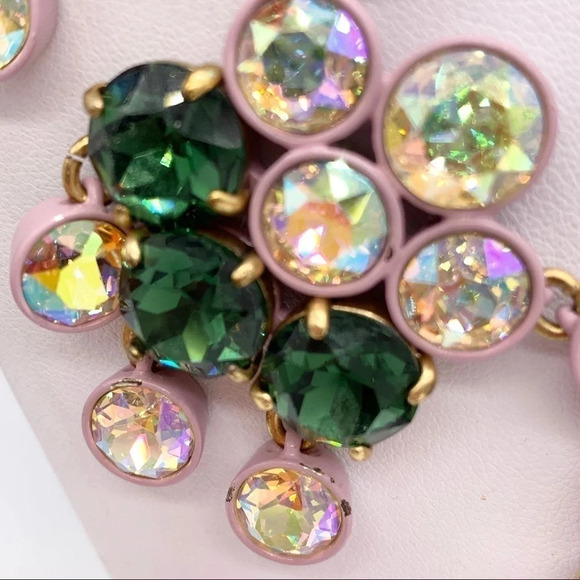 J. Crew AB Brulee & Emerald Green Crystal Necklace - Picture 3 of 8